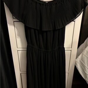 Michael Kors Black Pleated Maxi Dress-OFF SHOULDER OPTION, WORN ONCE✨